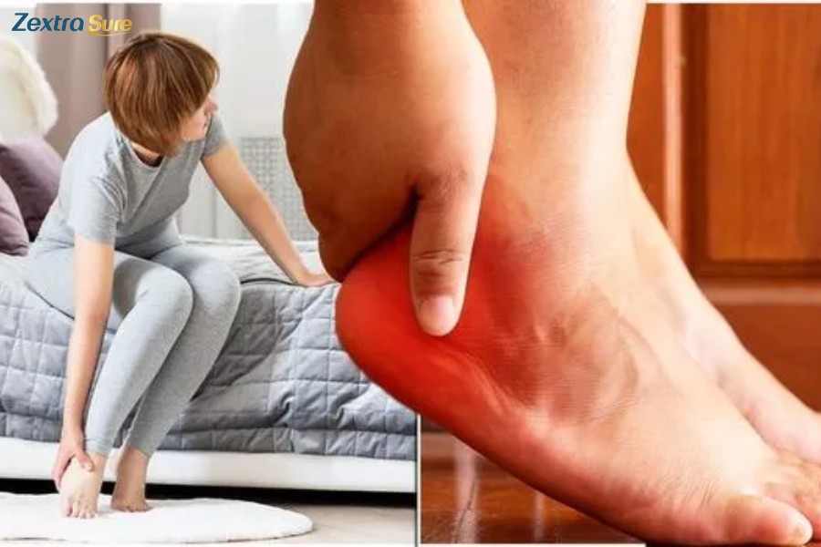 Gout in the heel is treated by medications and lifestyle changes
